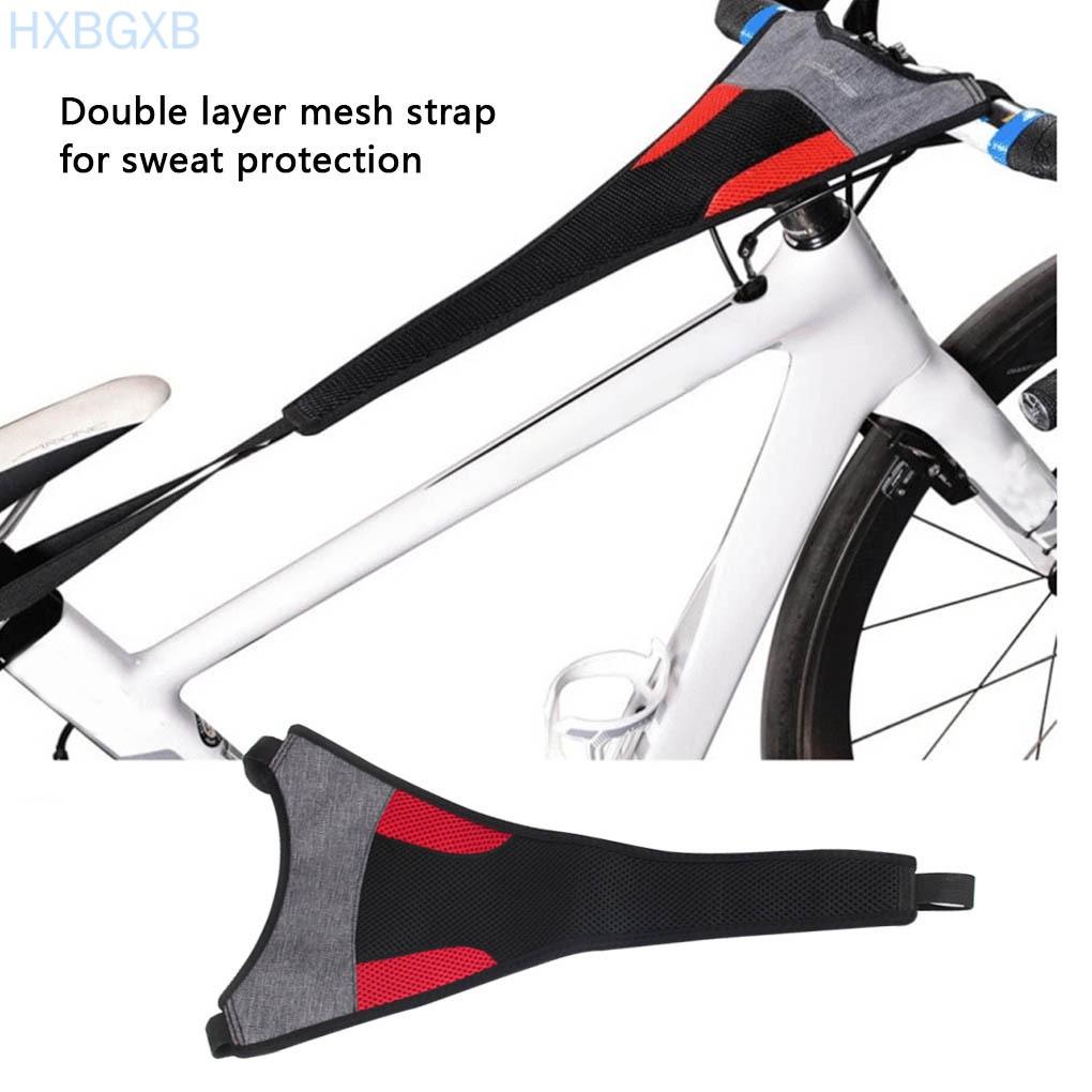 Bike Trainer Frame Cover Transparent Phone Holder Cycling Training Anti-sweat Water Absorbent Strap