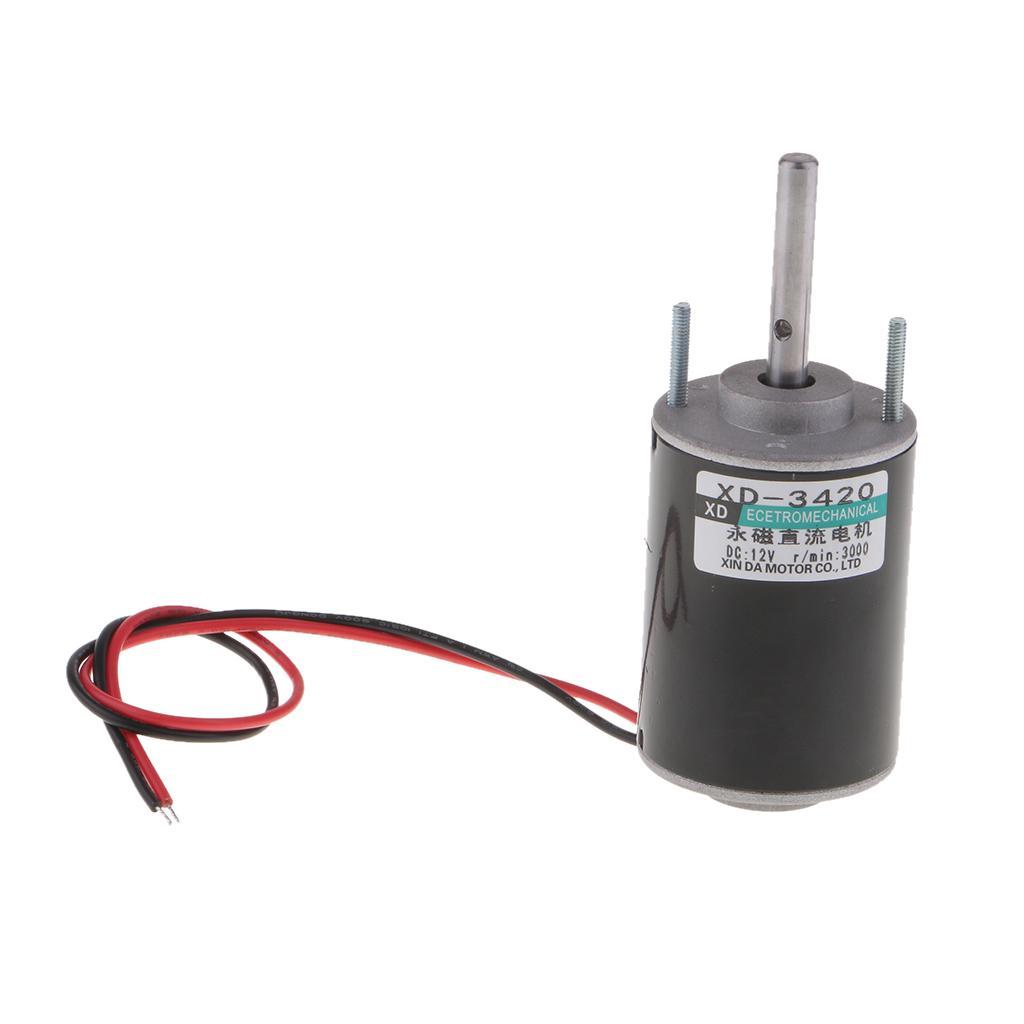 12V 30W High Speed CW/CCW Permanent DC Motor 3000RPM