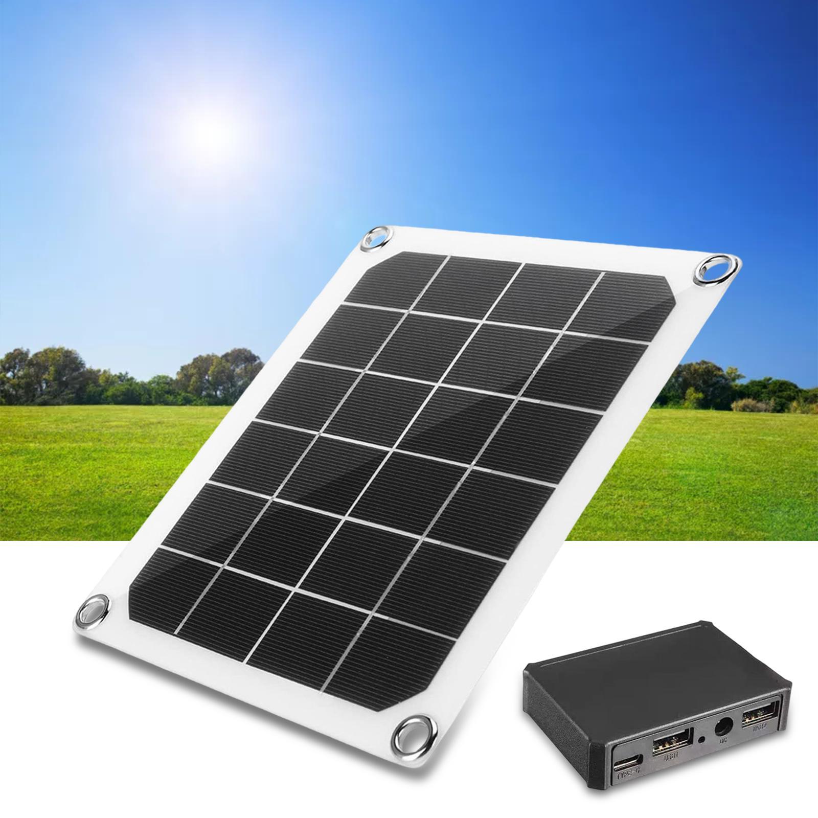 10W Solar Panel Portable Solar Charger for Car Mobile Phone Power Bank