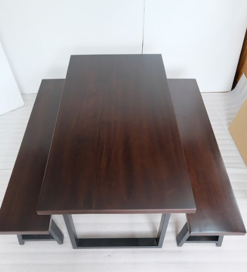 Bàn ăn 1m4 gỗ Lim Tali nhập khẩu - dày 4cm