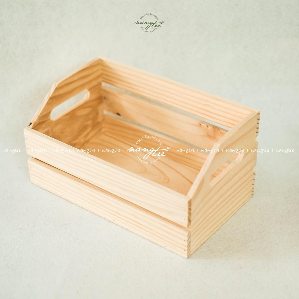 Khay gỗ pallet đựng trái cây, rau củ - wooden pallet