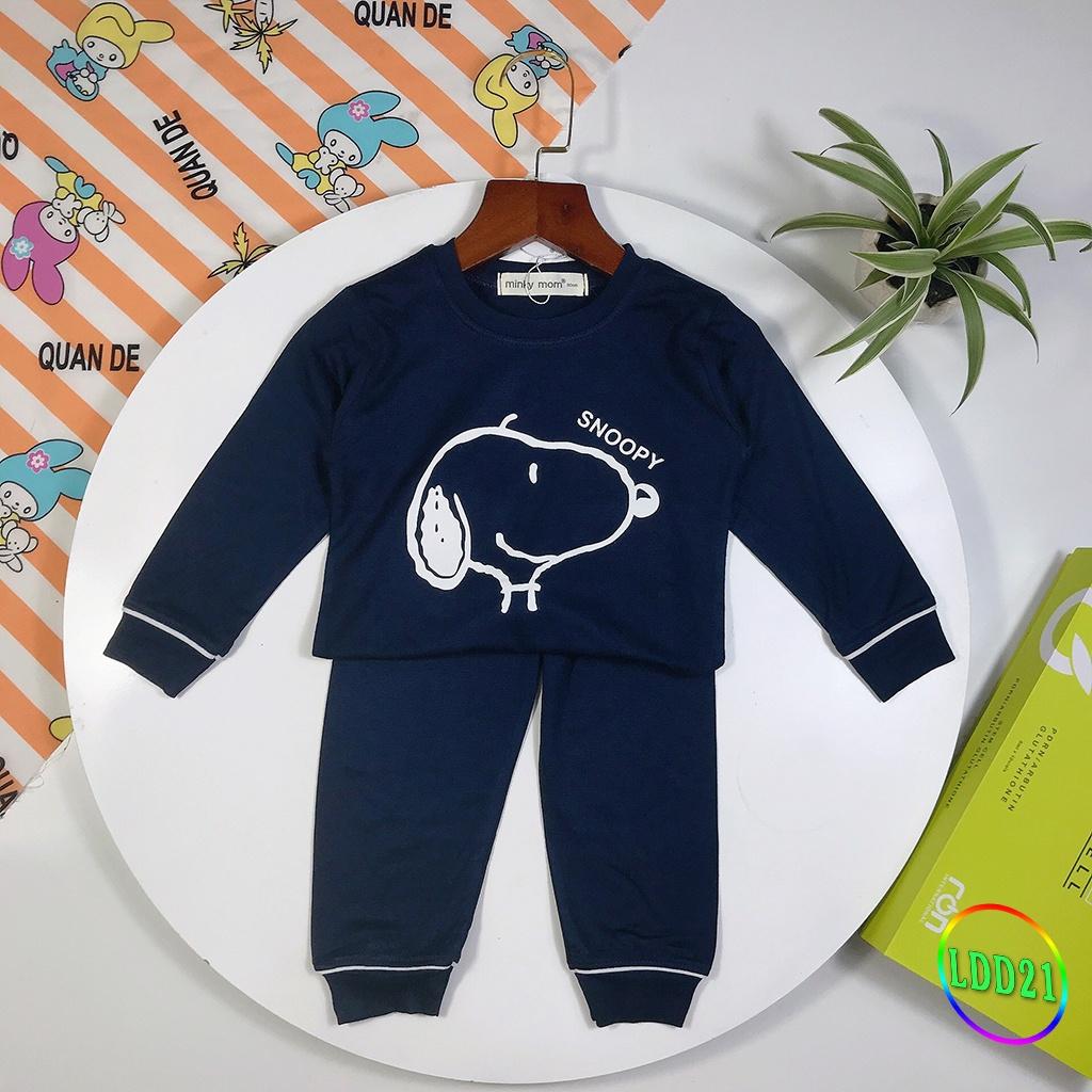 Bộ Dài Tay Cho Bé LDD21 Đồ Bộ Thun Lạnh Cao Cấp Mềm Mịn Thoáng Mát Dễ Chịu, Thoải Mái Cho Bé