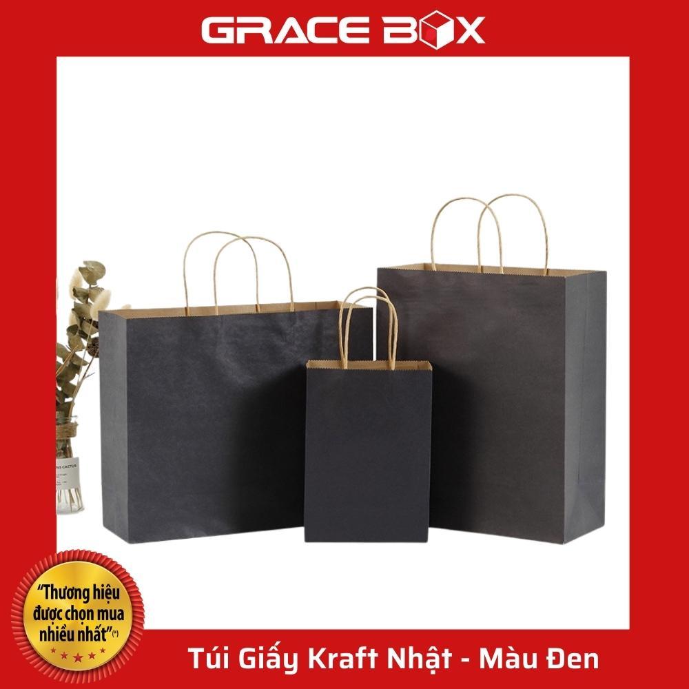 Túi Giấy Kraft Nhật Bản Cao Cấp - Màu Đen