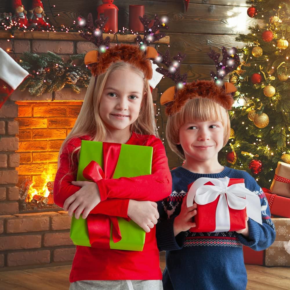 2pcs Antlers, Trang sức tóc Giáng sinh, tóc Antlews, đã sẵn sàng với, băng đô tuần lộc Giáng sinh, Giáng sinh thánh, antlead tuần lộc, trang sức Giáng sinh, đồ trang trí Giáng sinh