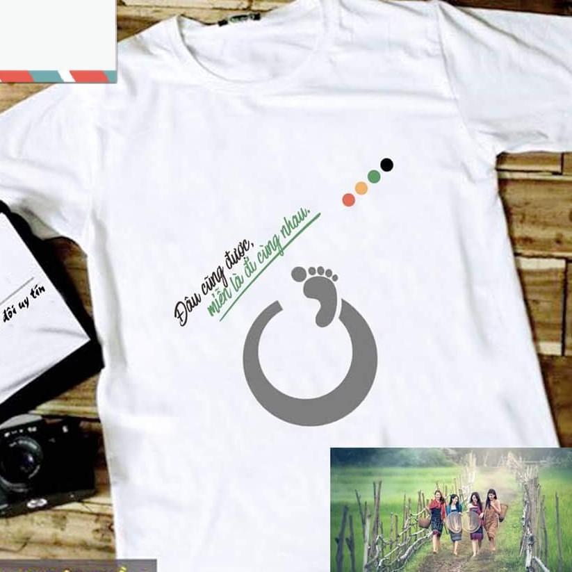 Áo đôi in chữ Đi Đâu Cũng ĐC miễn là cùng nhau - MÃ AGD 397