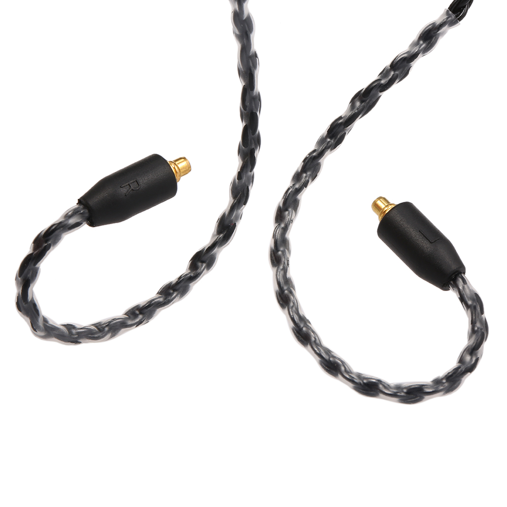 Đầu nối MMCX Thay thế Cáp tai nghe 3.5mm Có thể tháo rời Dây điều khiển trong dòng với Mic cho Shure