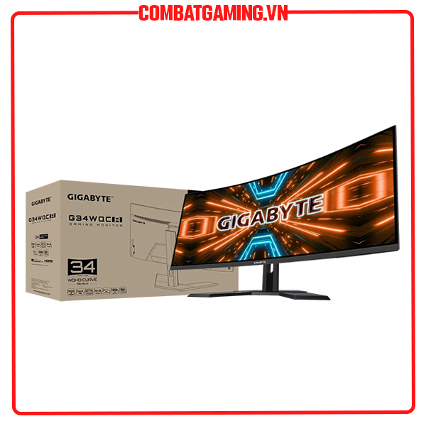 Màn Hình Cong Gigabyte G34WQC A 34&quot;/VA/2K/1ms/144Hz/HDR - Hàng Chính Hãng