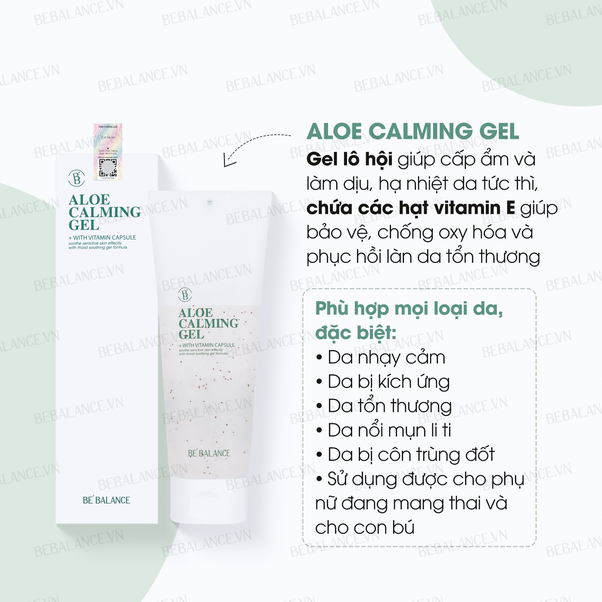 Gel lô hội BEBALANCE Aloe Calming Gel 200ml