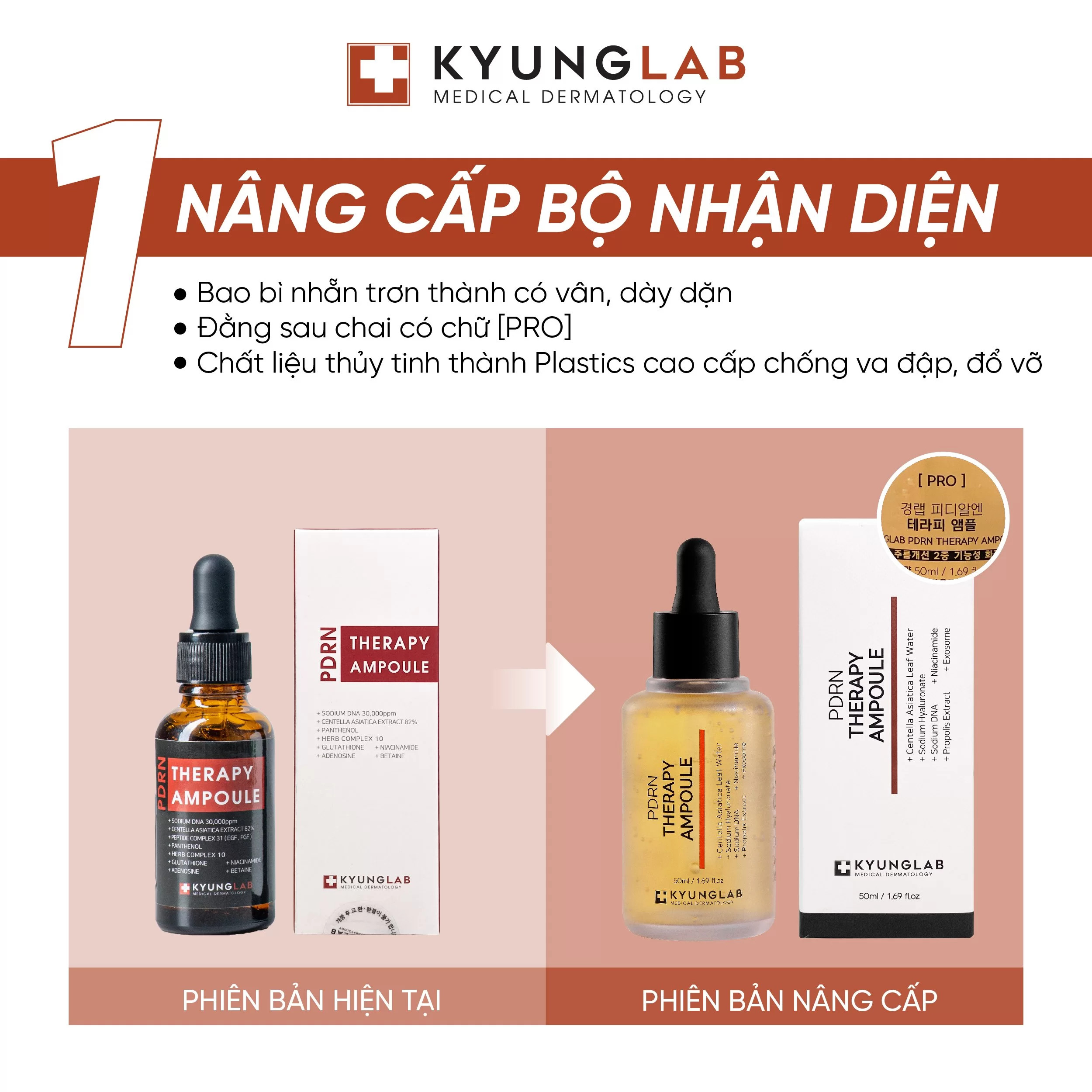 Serum KyungLab PDRN tế bào gốc, Dưỡng trắng, tăng độ đàn hồi và thúc đẩy tái tạo tế bào da 50ml