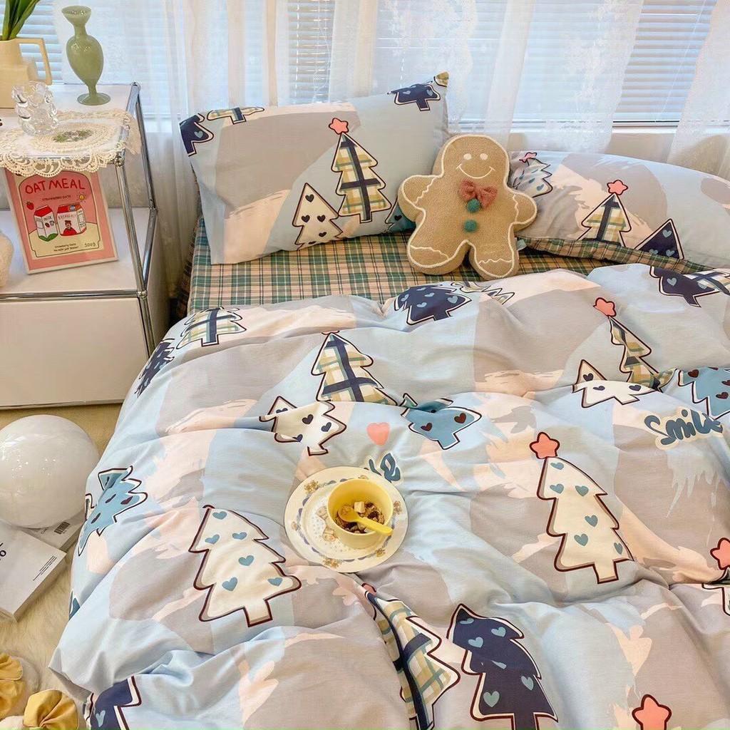 Bộ chăn ga gối Cotton Organic M2T bedding chăn ga Hàn QUốc mẫu mới 2021 100%Cotton mềm mịn mát