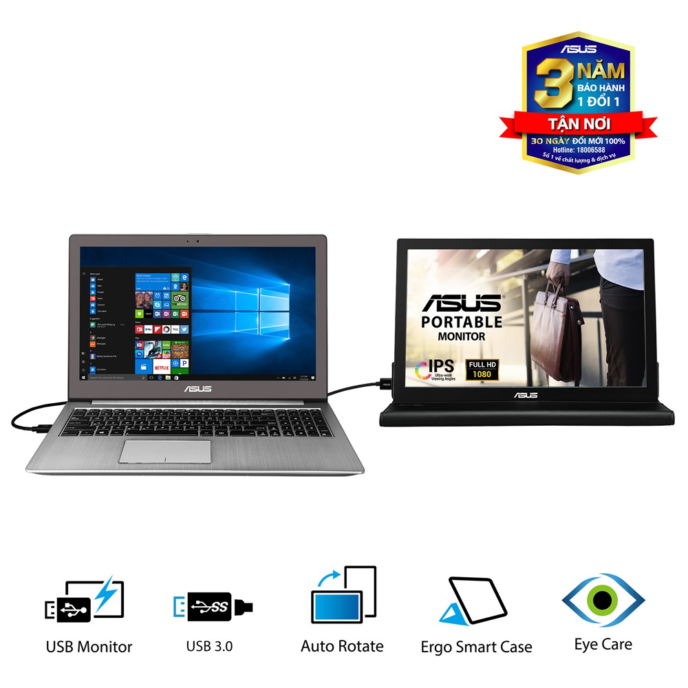 Màn hình di động ASUS MB169BR+  Hàng chính hãng