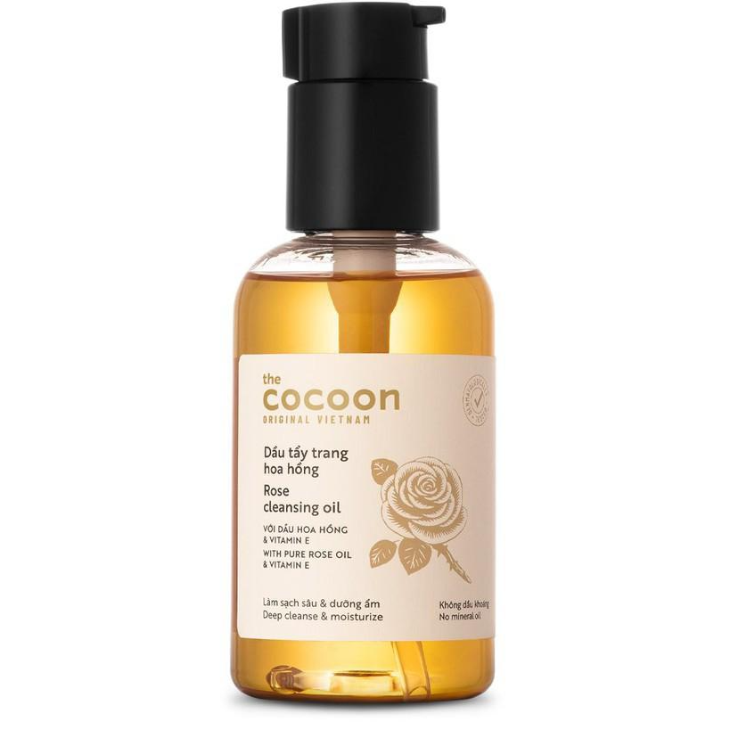 Dầu tẩy trang hoa hồng cocoon 140ml (rose cleansing oil) .