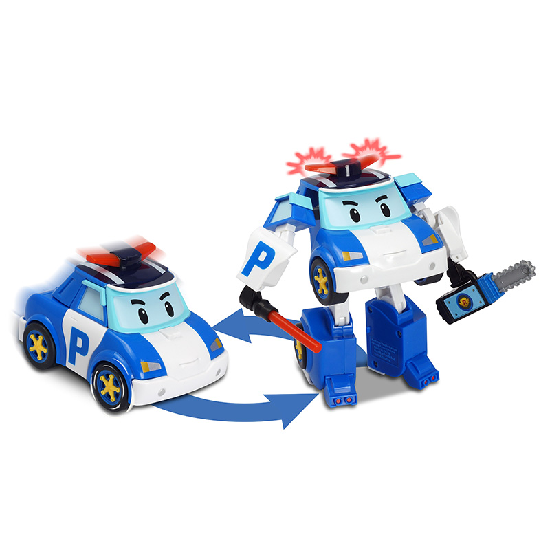 Đồ Chơi Robot Biến Hình Xe Cảnh Sát Poli Có Chạy Trớn &amp; Ánh Sáng ROBOCAR POLI 83094