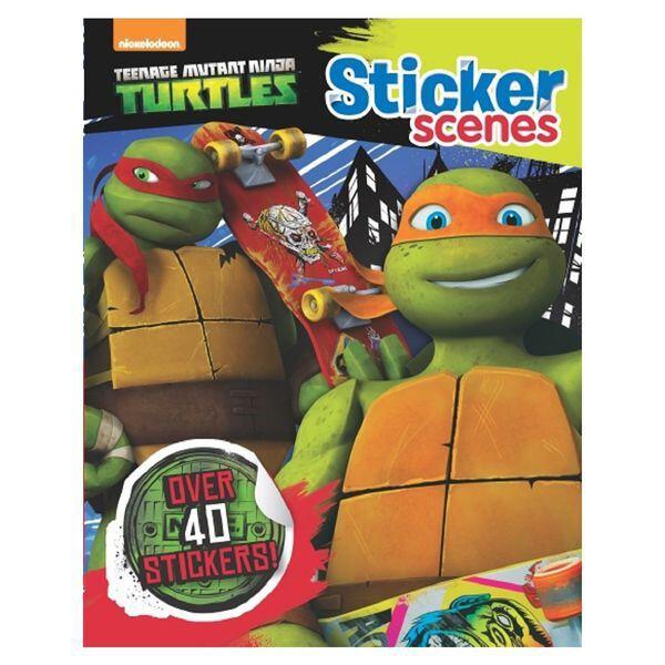Sách kiến thức thiếu nhi tiếng Anh - Teenage Mutant Ninga Turtles Sticker Scenes