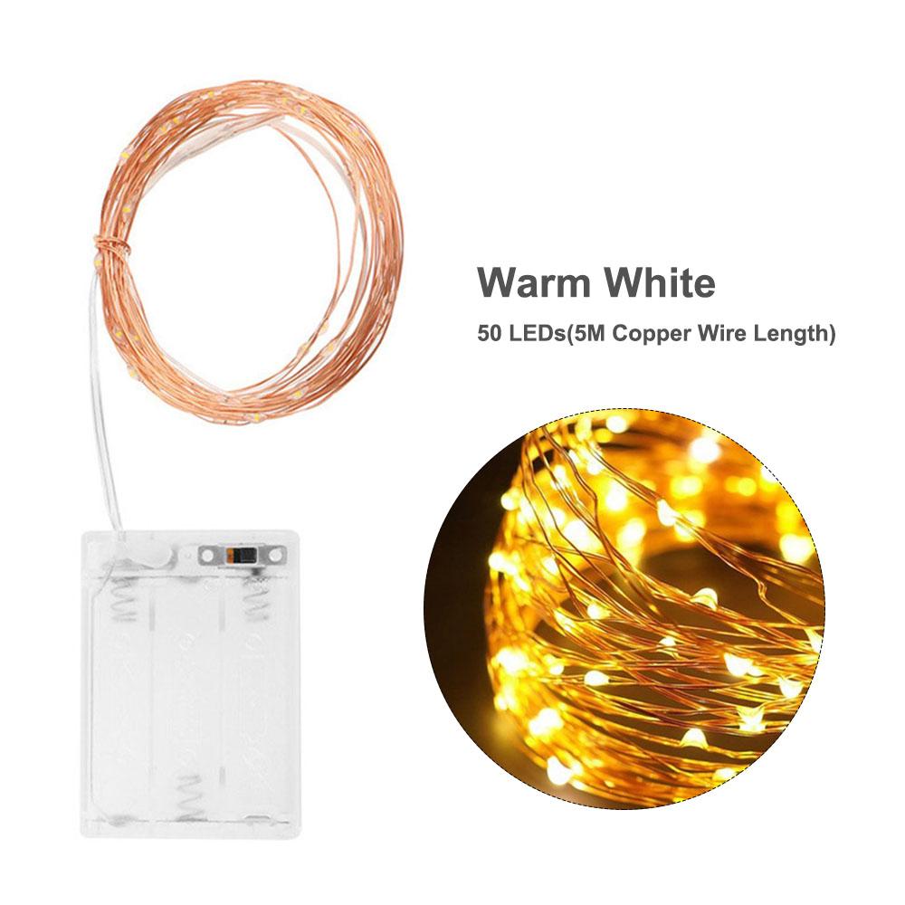 Dây đèn LED 5/10m trang trí giáng sinh, bữa tiệc, lễ hội