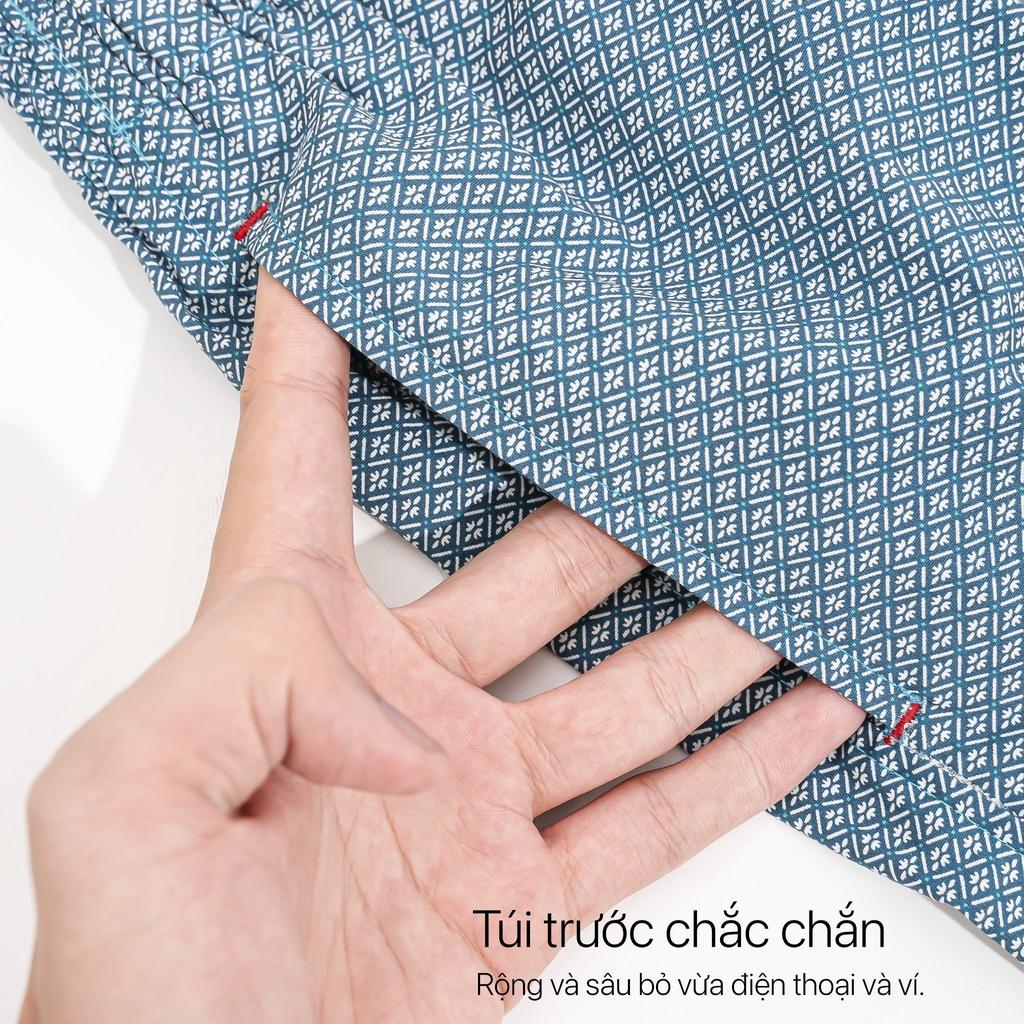 Quần đùi cotton mẫu ngẫu nhiên BAMI HOME quần mặc ngủ mặc nhà có túi mềm mại thoáng mát QNCT2- 003