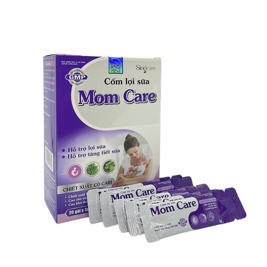 Cốm lợi sữa MomCare  Hỗ trợ lợi sữa, tăng tiết sữa cho mẹ sau sinh ( Hộp 20 gói)