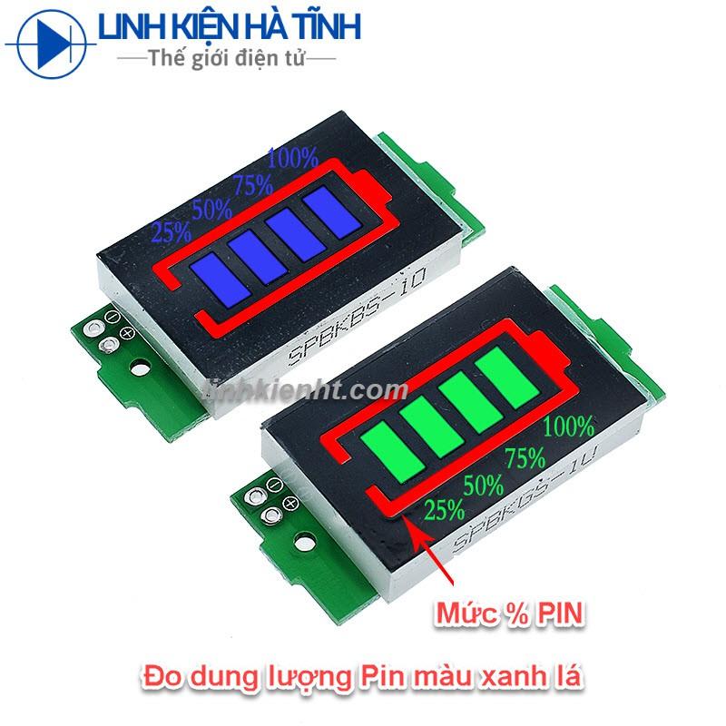 Bảng hiển thị đo dung lượng pin lithium LED bảng chỉ báo pin lithium Module led báo pin đa năng