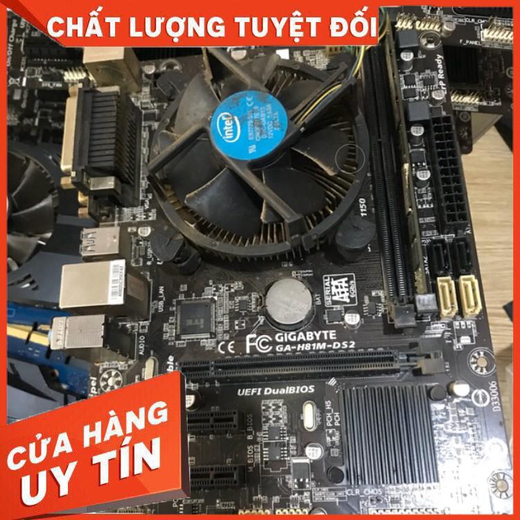 Combo main Giga H81- CPu G3250 - Ram 4Gb - Quạt