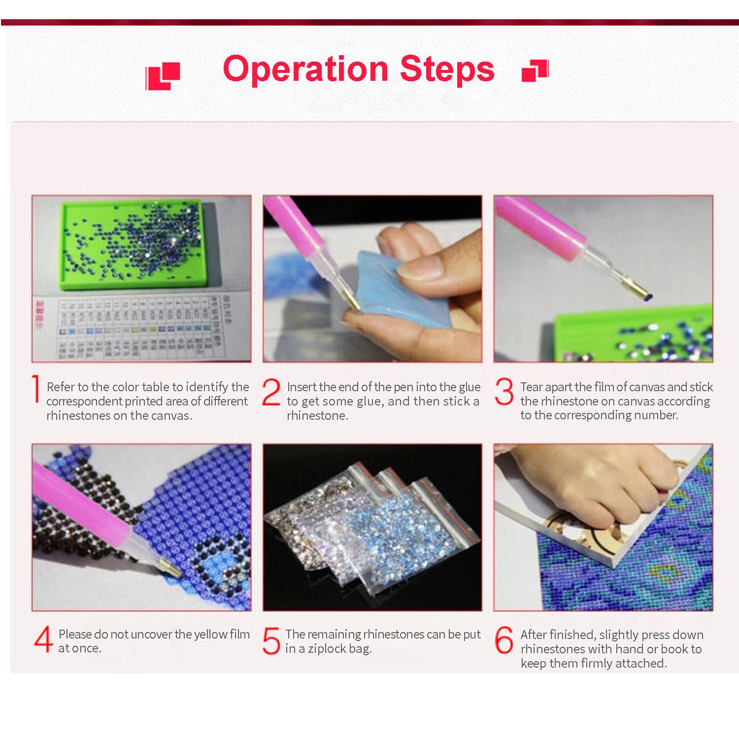 Tranh kim cương Giáng Sinh mô hình Tuyế t thạch nhựa có độ nét cao