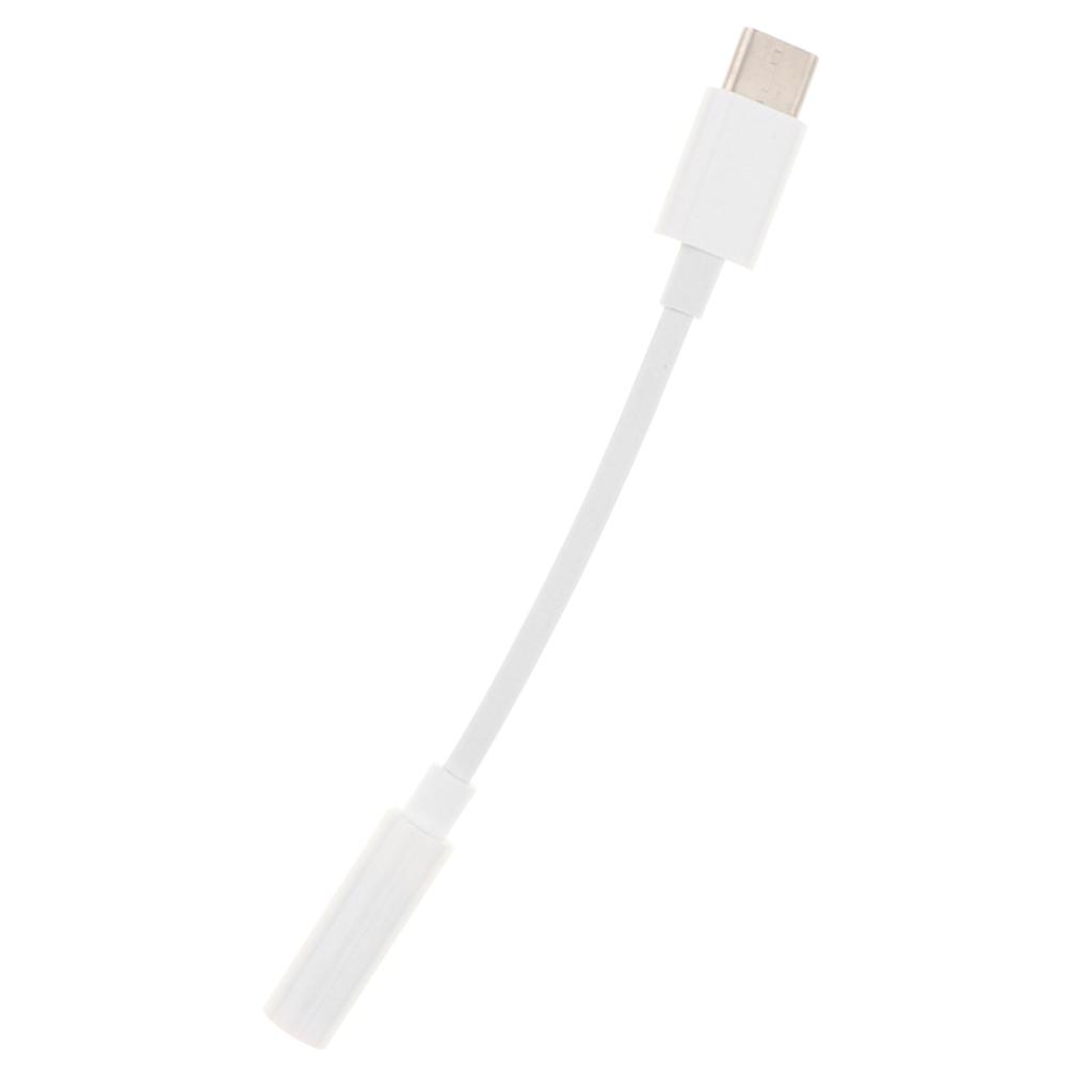2 Pcs Type C to 3.5mm Stereo Aux Headphone Earphone Audio Adapter Cable