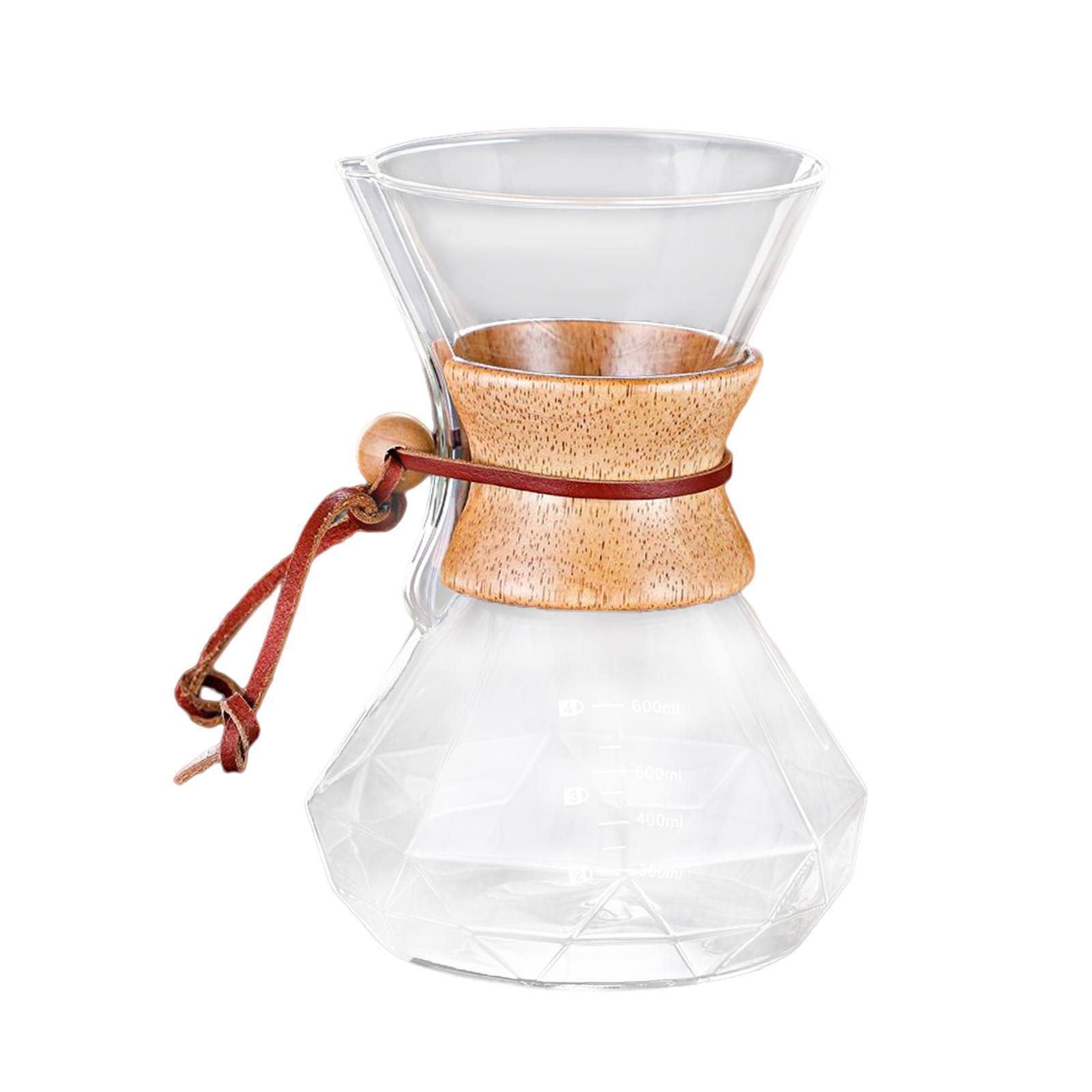 Coffee Maker Coffee Pot, High Temperature Resistant Cafe Reusable Borosilicate Glass