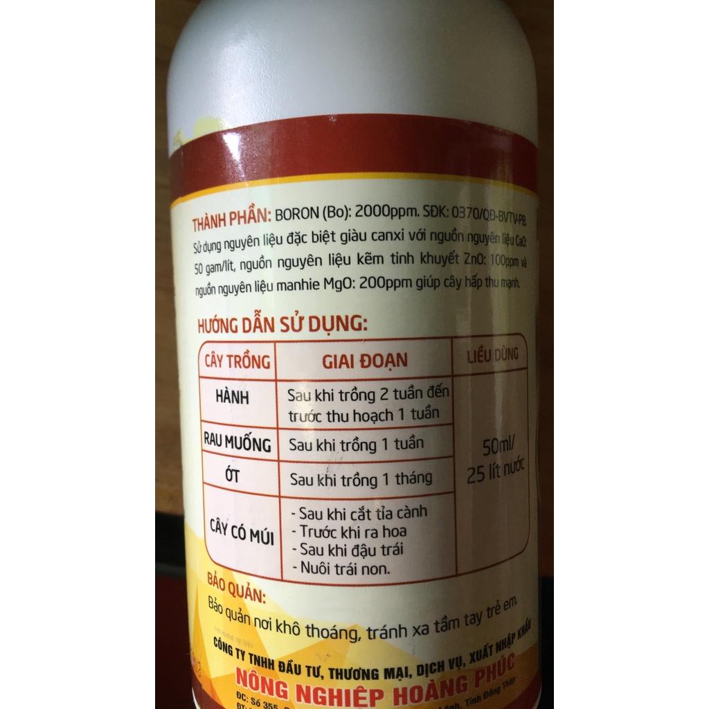 Sản phẩm CANXI NANO lọ 500ml không tóp đọt cứng cây đứng lá xanh lá