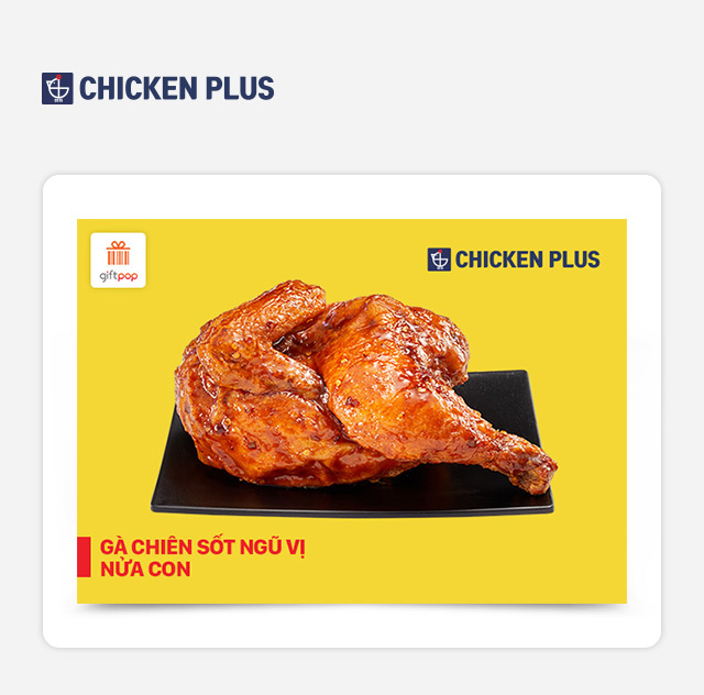 Chicken Plus	Gà Chiên Sốt Ngũ Vị Nửa Con 