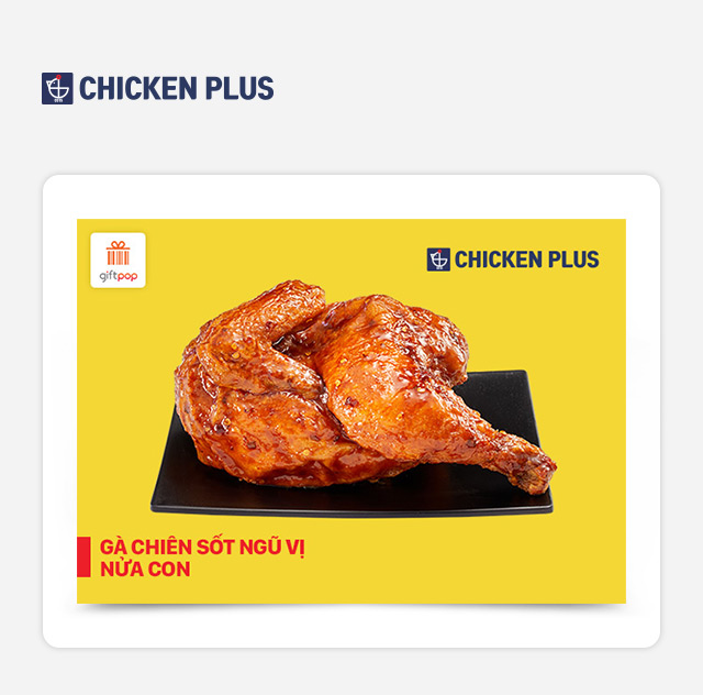 Chicken Plus Gà Chiên Sốt Ngũ Vị Nửa Con