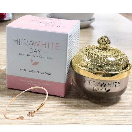 Kem Dưỡng Trắng Da Mờ Nám Ban Ngày MeraWhite Day Cream, Tặng Vòng Tay Sang Trọng