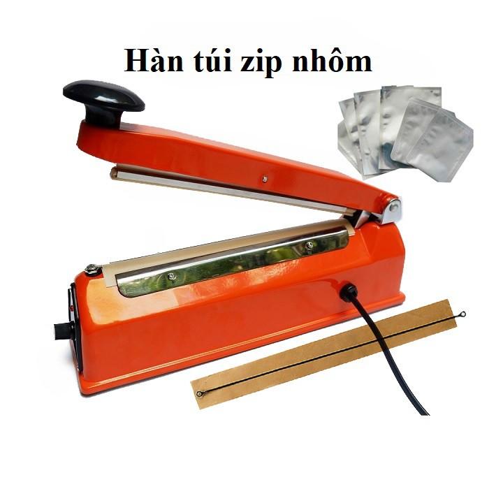 Máy hàn túi nilon pfs200 - Máy ép miệng túi size 200x2mm - Máy hàn mép túi nilon đa năng