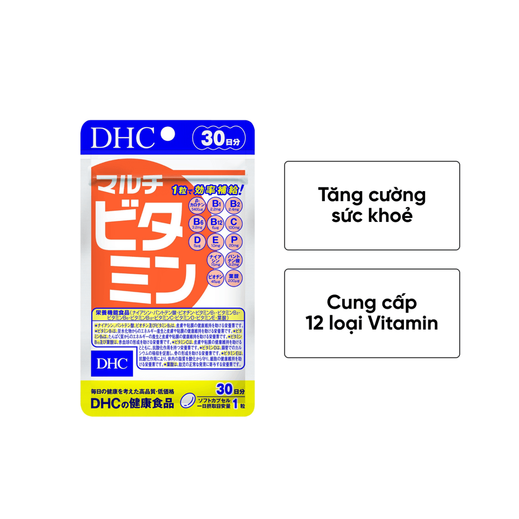 Thực phẩm bảo vệ sức khỏe Viên uống DHC Nhật Bản Multi Vitamin 30 ngày