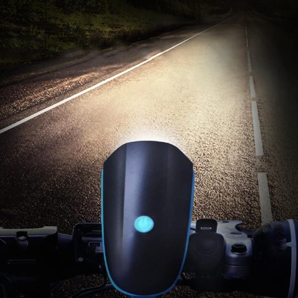 2in1Super Bright USB Led Bicycle Front Light with Built-in Horn 250 Lumens Waterproof 3 Light Modes Rechargeable Bike Bell Headlight Front Light Set