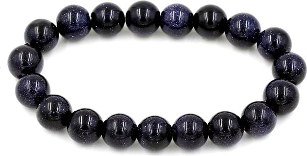 Vòng tay chuỗi hạt đá lam sa 10 ly 19 hạt