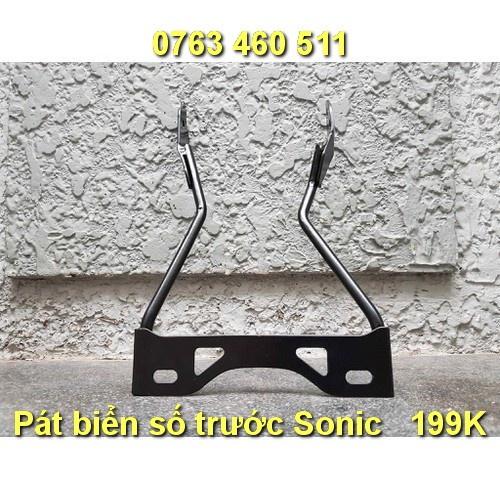 Pát biển số trước Sonic