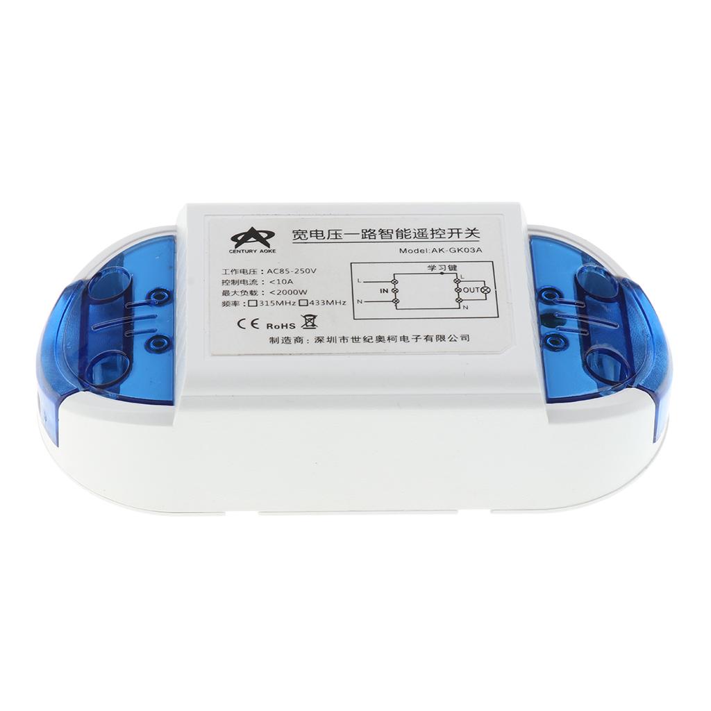 433Mhz DC 15-120V Wireless RF Remote Control Relay Switch Transmitter Lock