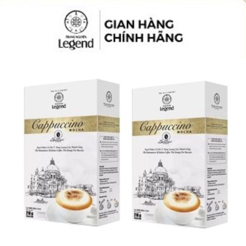 Combo 2 Cà phê Hòa Tan Cappuccino Mocha - Hộp 12 gói - Trung Nguyên Legend (Ít ngọt, béo, thơm)