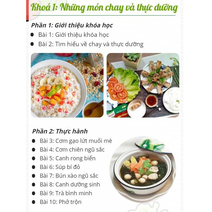 Trọn Bộ Khóa Học Nấu Ăn Online Món Chay Và Thực Dưỡng- Tặng khóa Detox - Unica