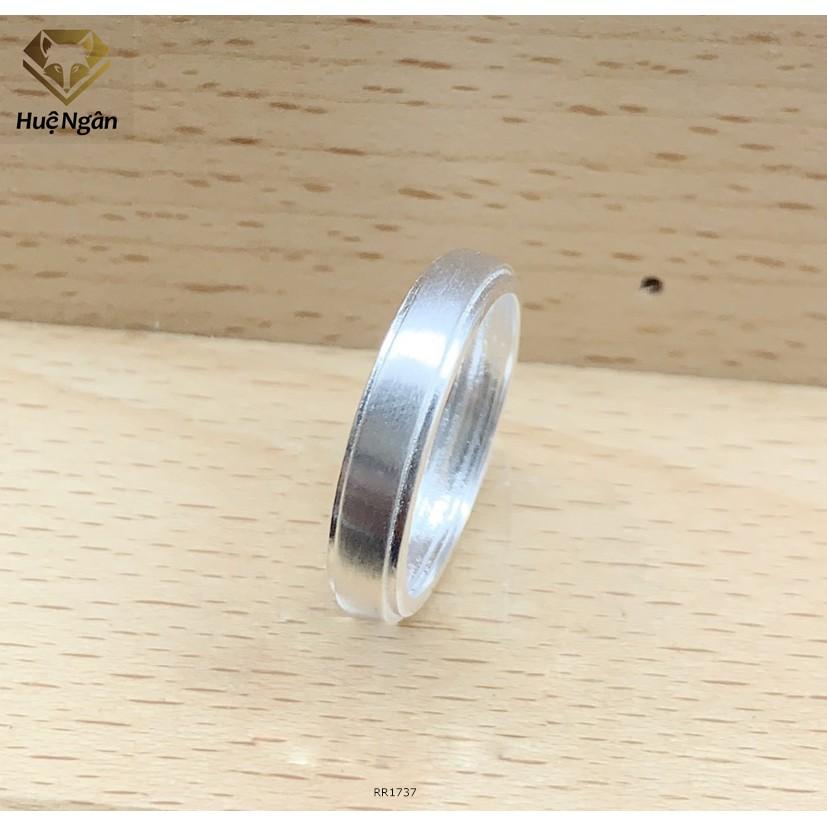 Nhẫn bạc 925 Huệ Ngân - Mặt trơn không đá RR1737