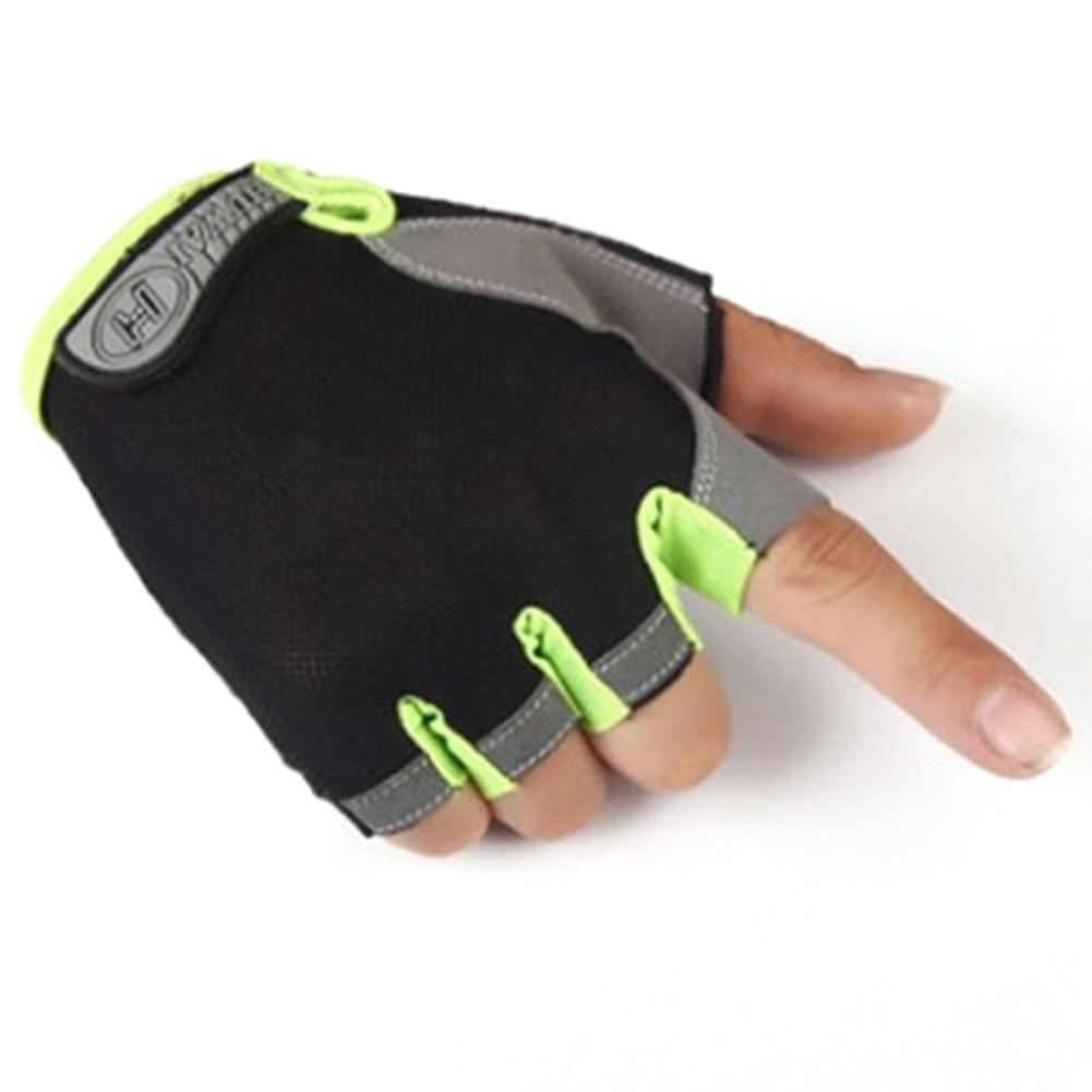 Xe đạp mới một nửa ngón tay găng tay đạp xe trượt gel gel xe đạp găng tay xe đạp găng tay xe đạp mtb găng tay xe đạp trên đường Color: Grey XL