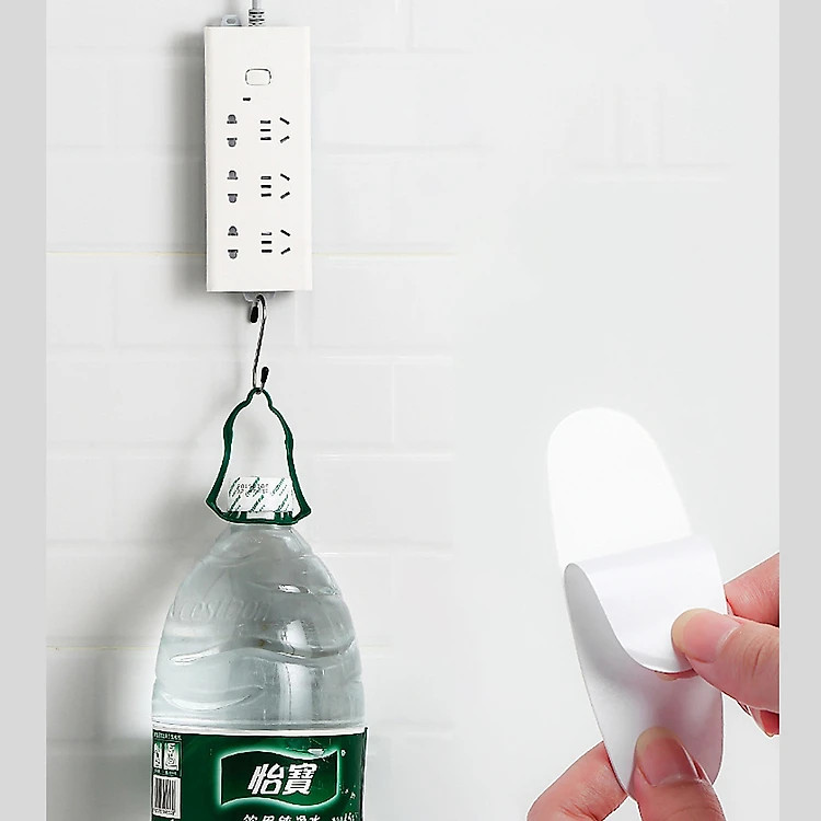 Bộ 10 Giá đỡ ổ cắm điện thông minh treo tường, dụng cụ cố định vật dụng gia đình đa năng, tiện dụng