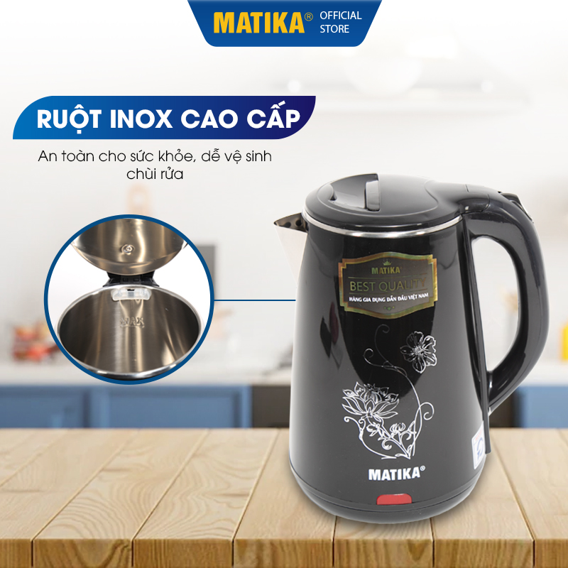 Ấm Siêu Tốc MATIKA 2L 1500W MTK-20 - Hàng chính hãng