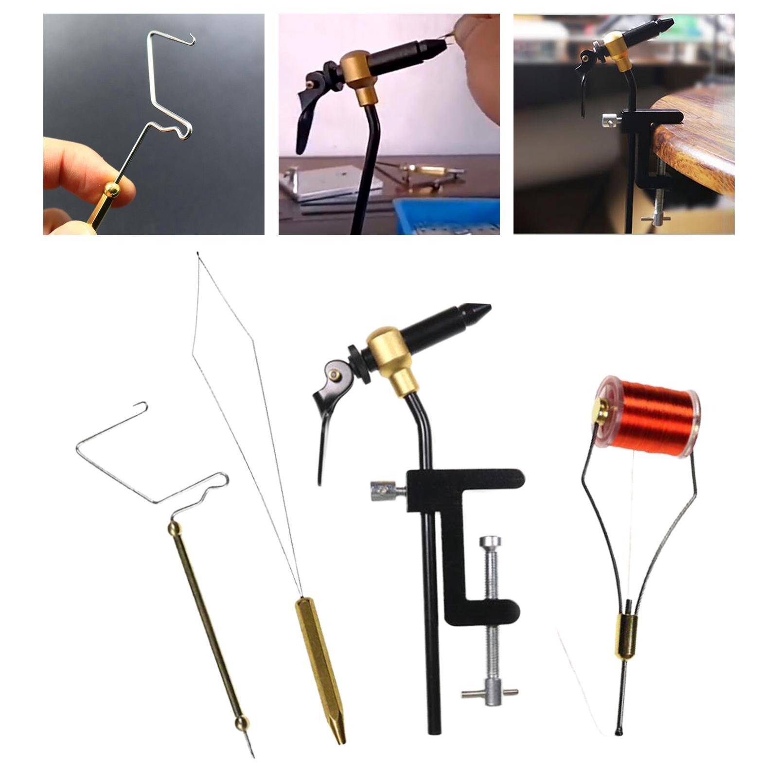 4Pcs Fly Tying Tool Kit Finisher Vise Threader Fishing