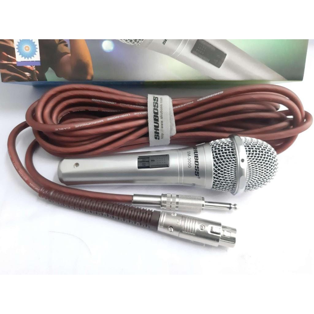 Dây Micro Karaoke dài 8M Shuboss cáp canon cái XLR ra đầu 6 ly đực 6.5mm dây chống tạp âm nhiễu cực tốt cho dàn Karaoke