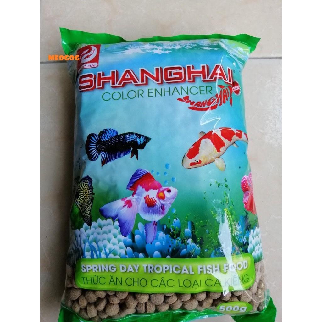 Cám cá Shanghai thức ăn cho cá lên màu 100g