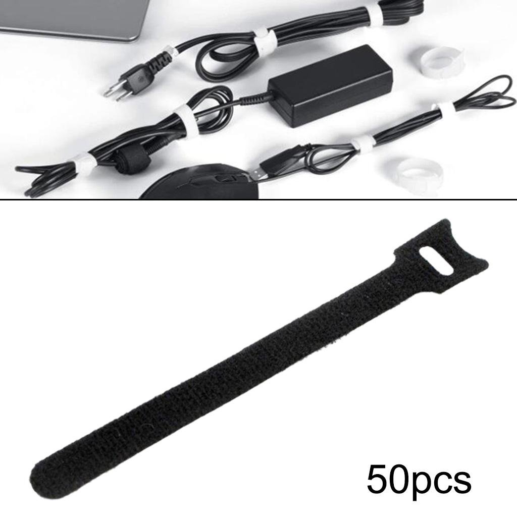 50pcs Cable Cord Tie Straps Reusable Cable Ties Cord Straps