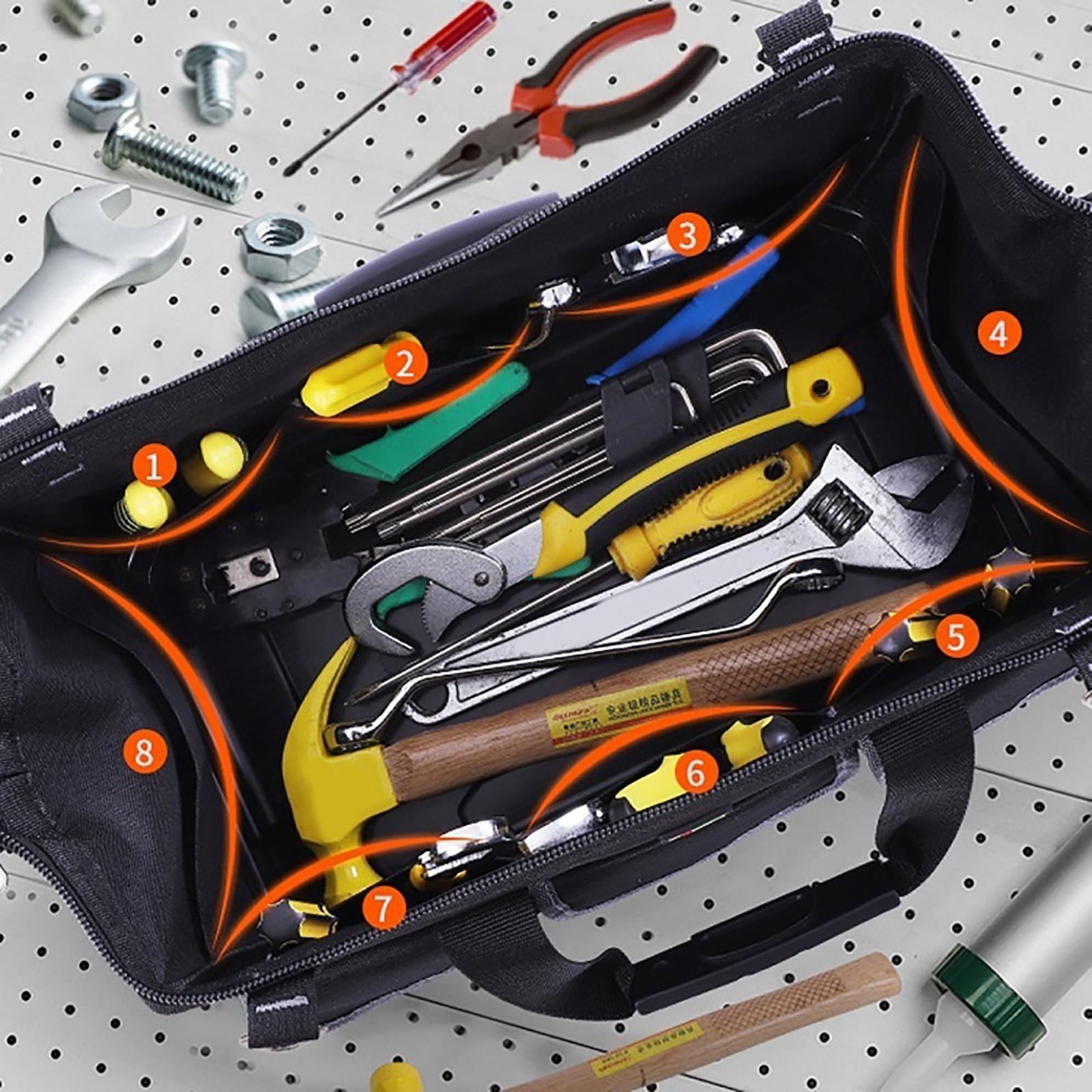 Tool Bag Storage Organizer Handbag Wrench Pouch for Mechanical Essentials