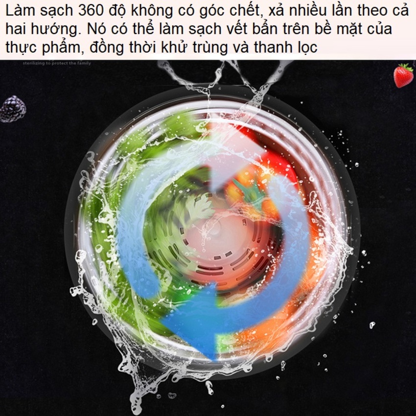 Máy rửa và khử khuẩn thực phẩm bằng Ozone, chứng nhận Châu Âu. Thương hiệu Mỹ Septree cao cấp AXM-810. HÀNG CHÍNH HÃNG