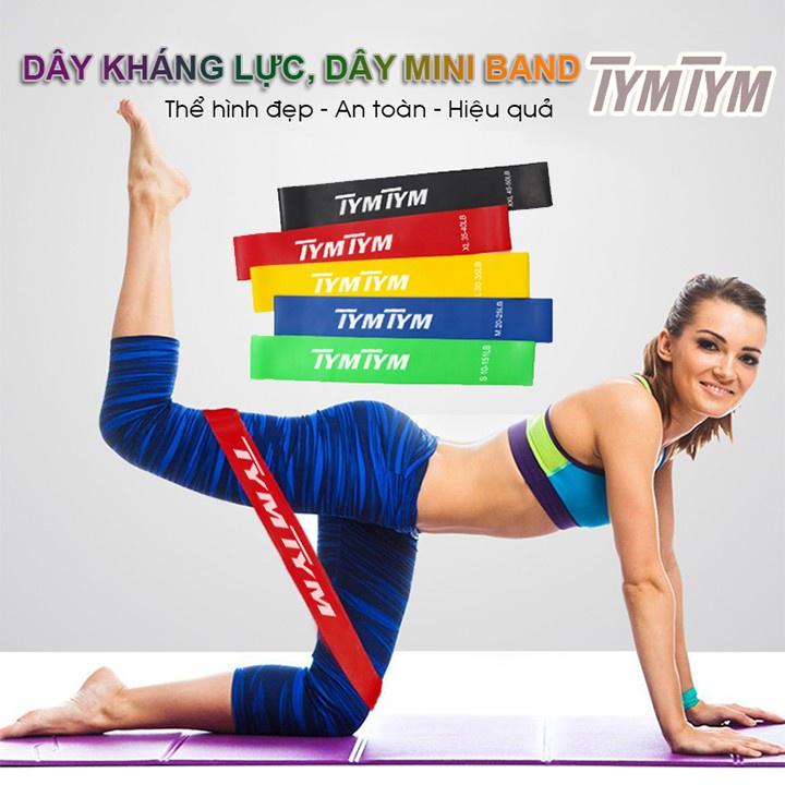 Dây miniband TYMTYM, dây band kháng lực đàn hồi - Chuyên tập mông, gym