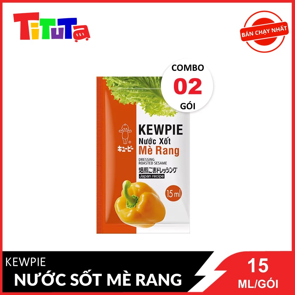 Combo 2 Gói Nước Xốt Mè Rang Kewpie 15ml